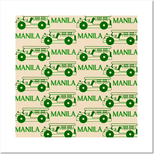 PHILIPPINE JEEPNEY PINOY PATTERN MUG Wall Art by Aydapadi Studio